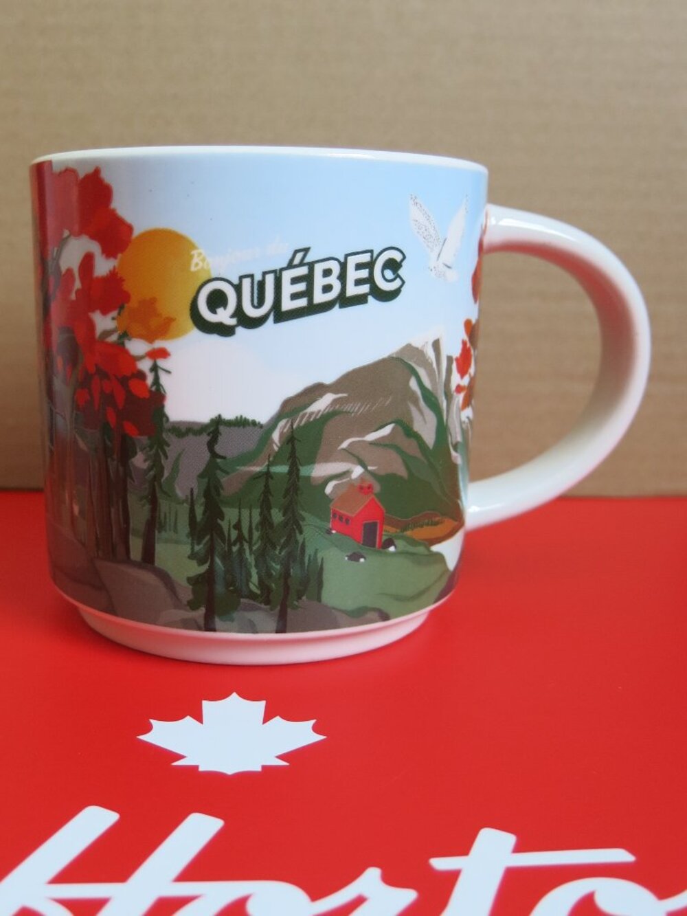 Tim Hortons Tims Canada Collection " Quebec " 2026 Ceramic Coffee Tea Mug Cup